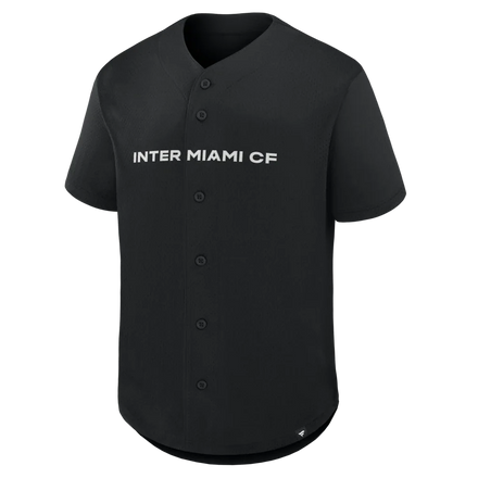 Inter Miami CF Fanatics Maximum Intensity Button-Up Jersey  - Black