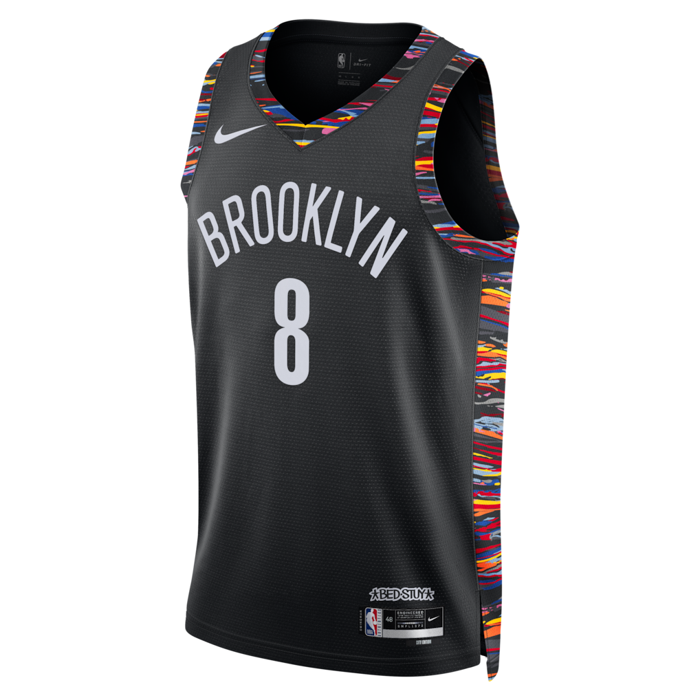 Egor Dëmin Brooklyn Nets Nike Unisex 2025/26 Swingman Jersey - City Edition - Black
