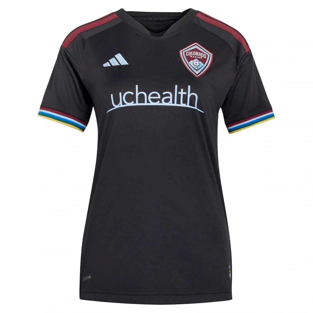 Colorado Rapids adidas Women's 2026 Colorful Colorado Replica Custom Jersey - Black