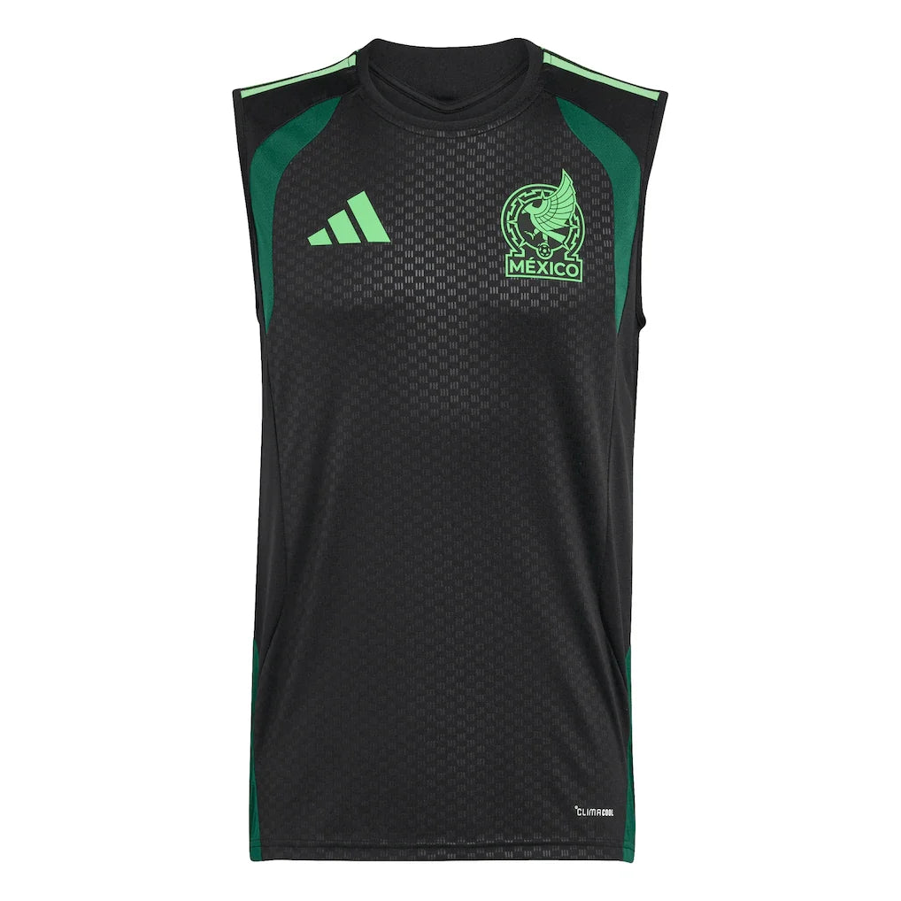 Mexico National Team adidas 2026 Home Sleeveless Training Jersey - Black