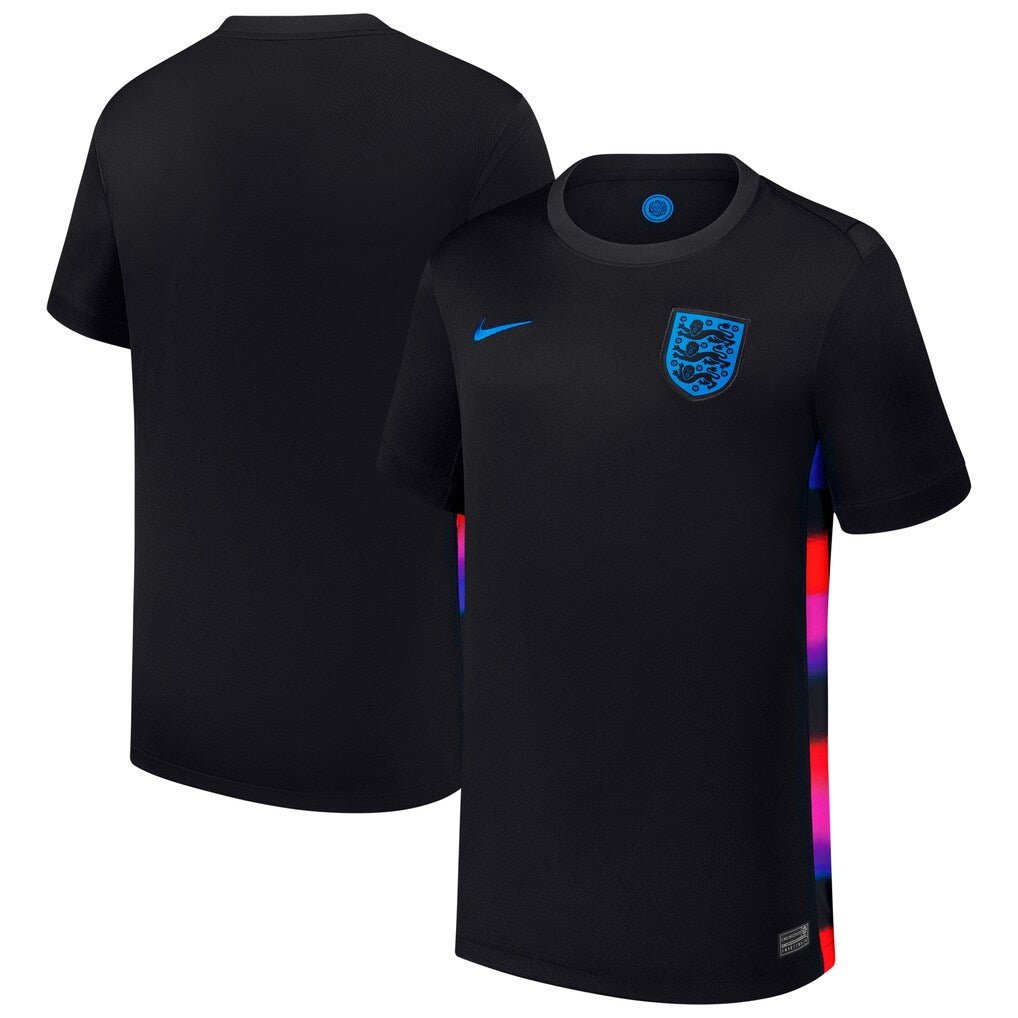England Women's National Team Nike Youth 2025/26 Away Replica Jersey - Black