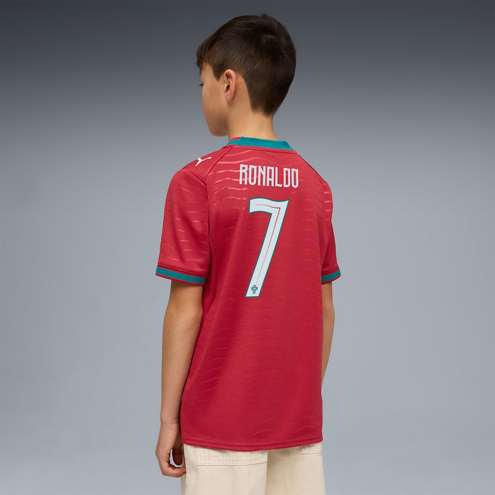 Cristiano Ronaldo Portugal National Team Puma Youth 2026 Home Replica Jersey - Red