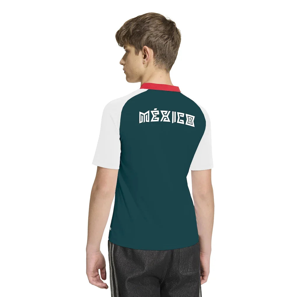 Mexico National Team adidas Youth 2026 Pre-Match Top - White