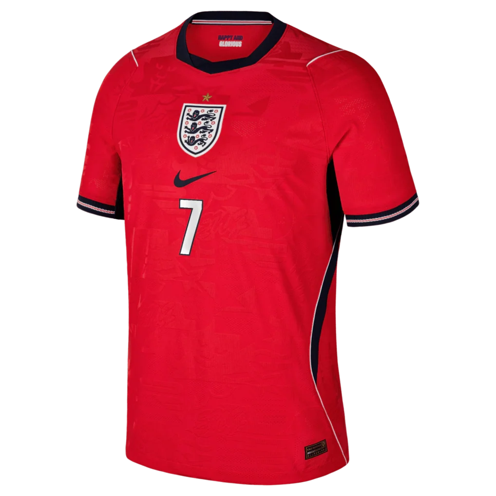 Bukayo Saka England National Team Nike 2026 Away Match Authentic Jersey - Red