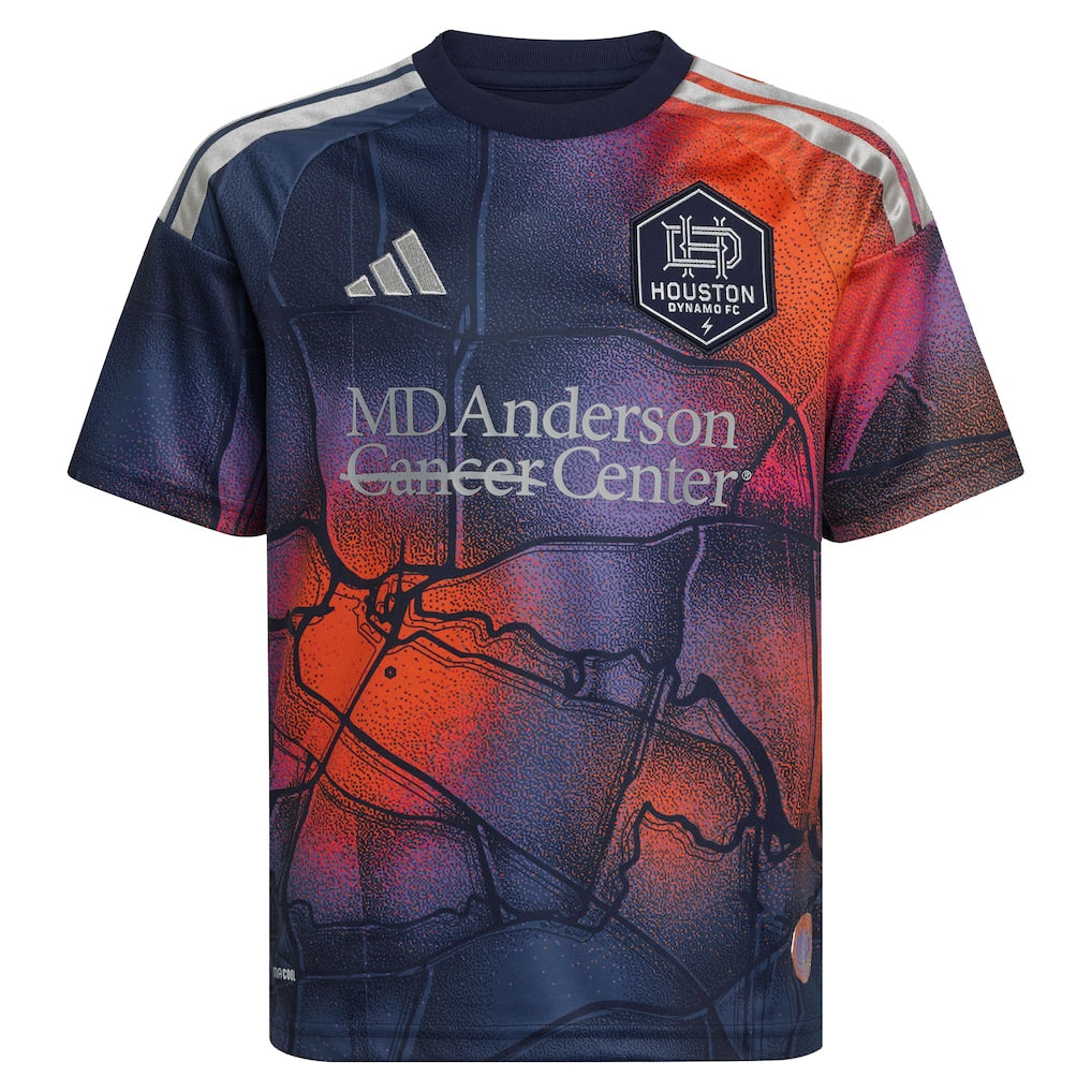 Guilherme Augusto Vieira dos Santos Houston Dynamo FC adidas Youth 2026 Mission Control Replica Jersey - Blue