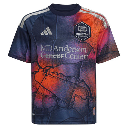 Guilherme Augusto Vieira dos Santos Houston Dynamo FC adidas Youth 2026 Mission Control Replica Jersey - Blue