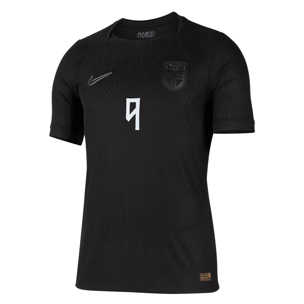 Erling Haaland Norway National Team Nike 2026 Away Match Authentic Jersey - Black