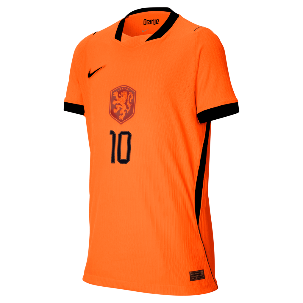 Frenkie de Jong Netherlands National Team Nike Youth 2026 Home Match Authentic Jersey - Orange