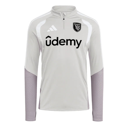 San Jose Earthquakes adidas 2026 Tiro Competition Quarter-Zip Training Top - Silver