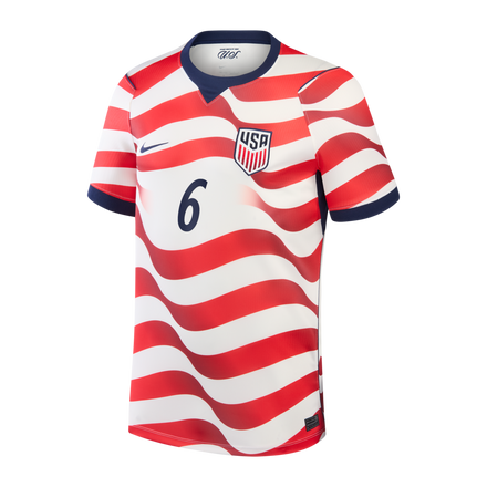 Diego Luna USMNT Nike 2026 Home Stadium Replica Jersey - White