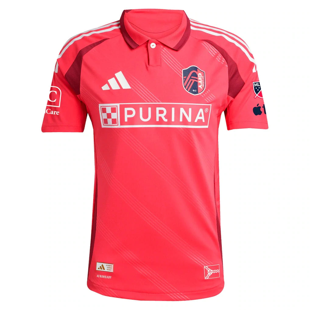 Eduard Löwen St. Louis CITY SC adidas 2025 Forever CITY Red On-Field Authentic Jersey - Red