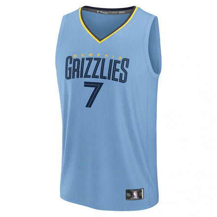 Santi Aldama Memphis Grizzlies Fanatics Fast Break Replica Player Jersey - Statement Edition - Light Blue