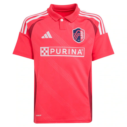 Fallou Fall St. Louis CITY SC adidas Youth 2025 Forever CITY Red Replica Jersey - Red