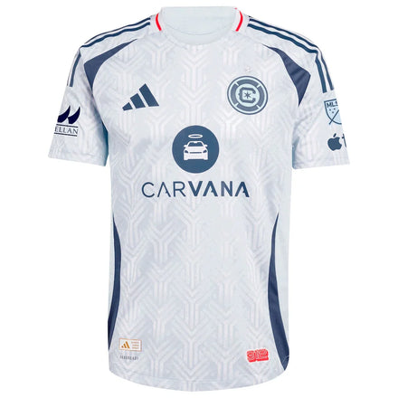 Joel Waterman Chicago Fire adidas 2025 The Municipal Kit On-Field Authentic Jersey - Light Blue