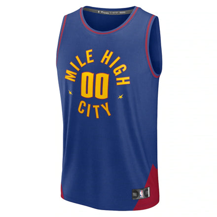 Denver Nuggets Fanatics Fast Break Custom Jersey - Statement Edition - Blue
