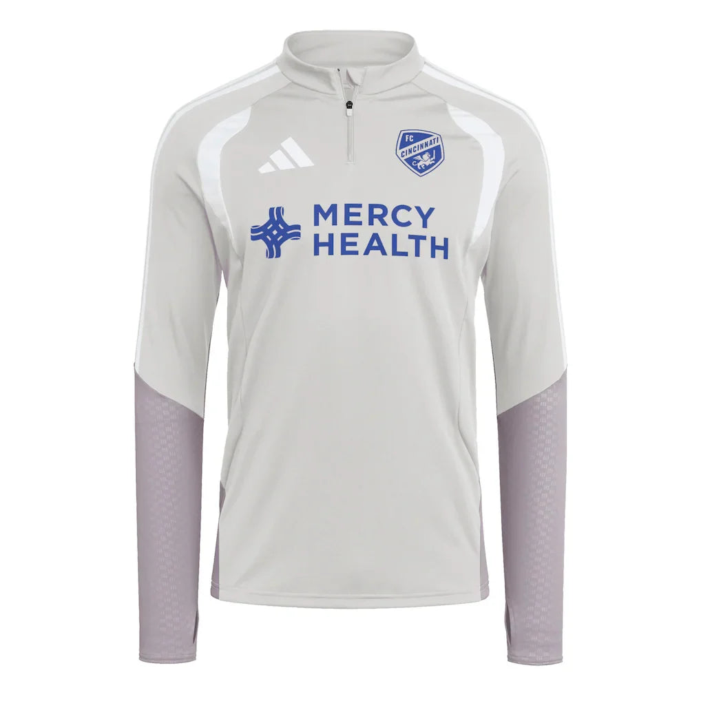 FC Cincinnati adidas 2026 Tiro Competition Quarter-Zip Training Top - Silver