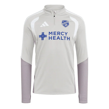 FC Cincinnati adidas 2026 Tiro Competition Quarter-Zip Training Top - Silver