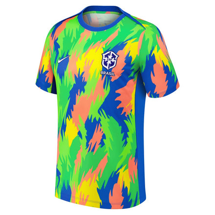 Brazil Women's National Team Nike 2025 Academy Pro Pre-Match Performance Top - Blue