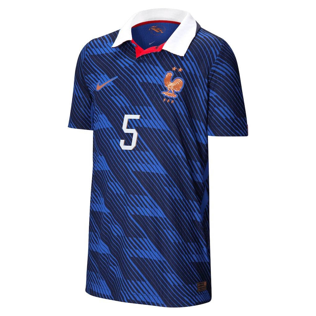 Jules Koundé France National Team Nike Youth 2026 Home Match Authentic Jersey - Blue