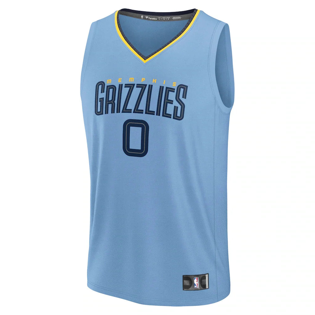 Jaylen Wells Memphis Grizzlies Fanatics Fast Break Replica Player Jersey - Statement Edition - Light Blue