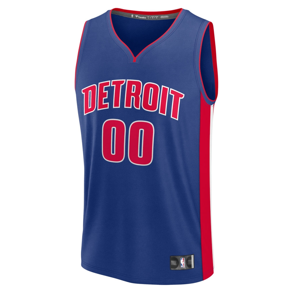 Detroit Pistons Fanatics Fast Break Custom Jersey - Icon Edition - Blue