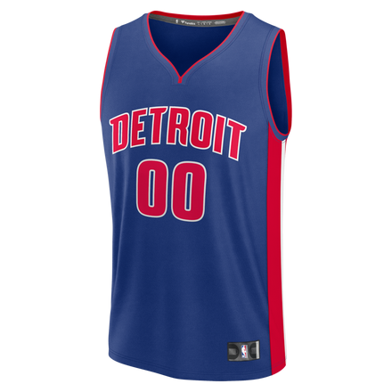 Detroit Pistons Fanatics Fast Break Custom Jersey - Icon Edition - Blue