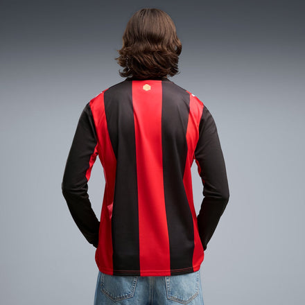 AC Milan Puma 2026/27 Home Replica Long Sleeve Jersey - Black/Red