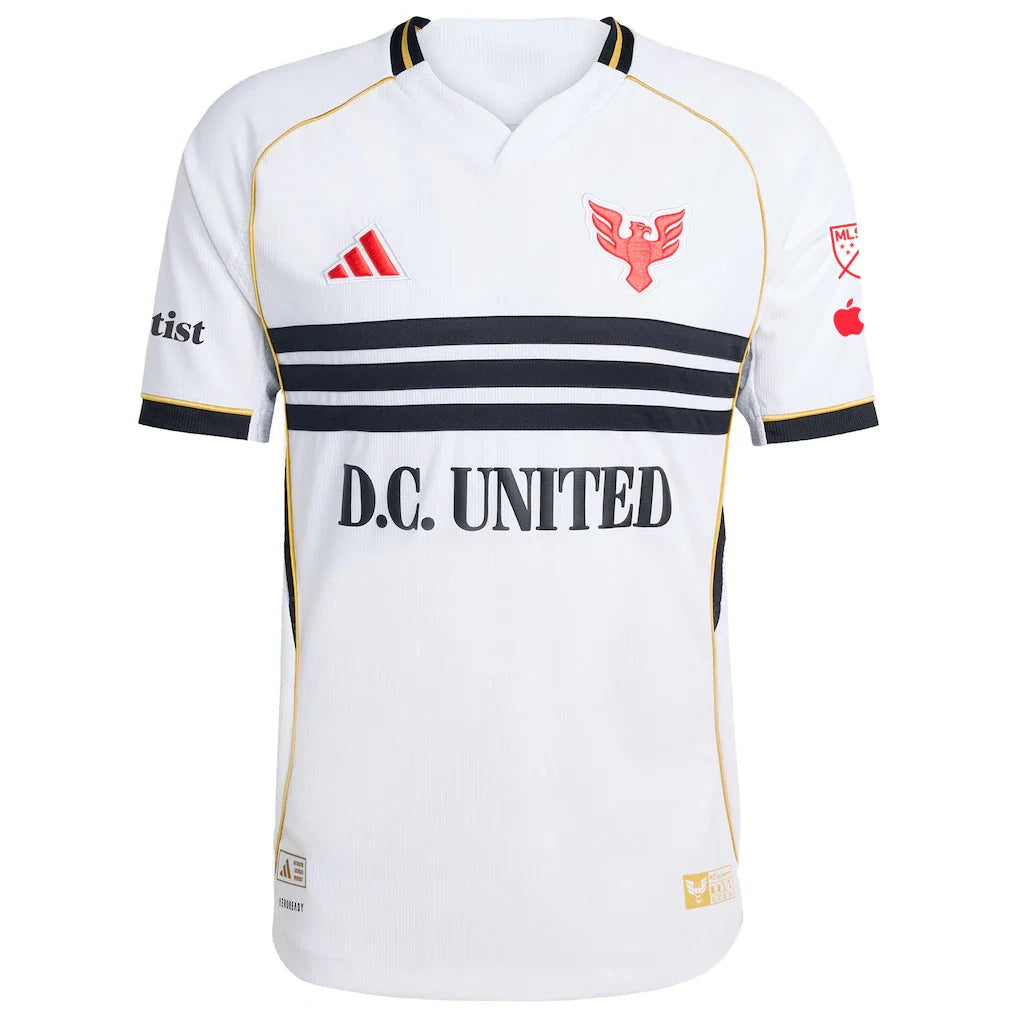 D.C. United adidas 2025 Third Authentic Custom Jersey - White