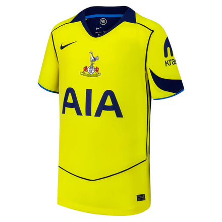 Tottenham Hotspur Nike Youth 2025/26 Third Replica Custom Jersey - Yellow