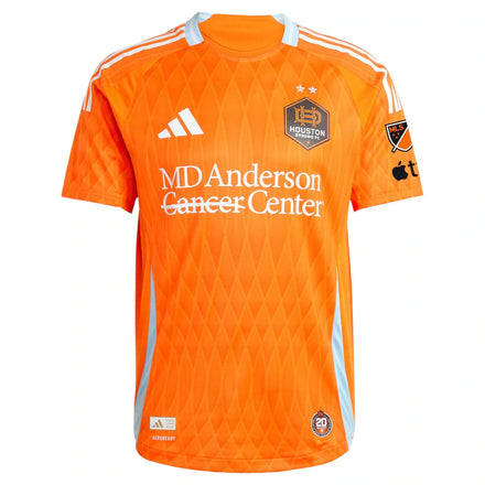 Houston Dynamo FC adidas 2025 Season 20 On-Field Authentic Custom Jersey - Orange