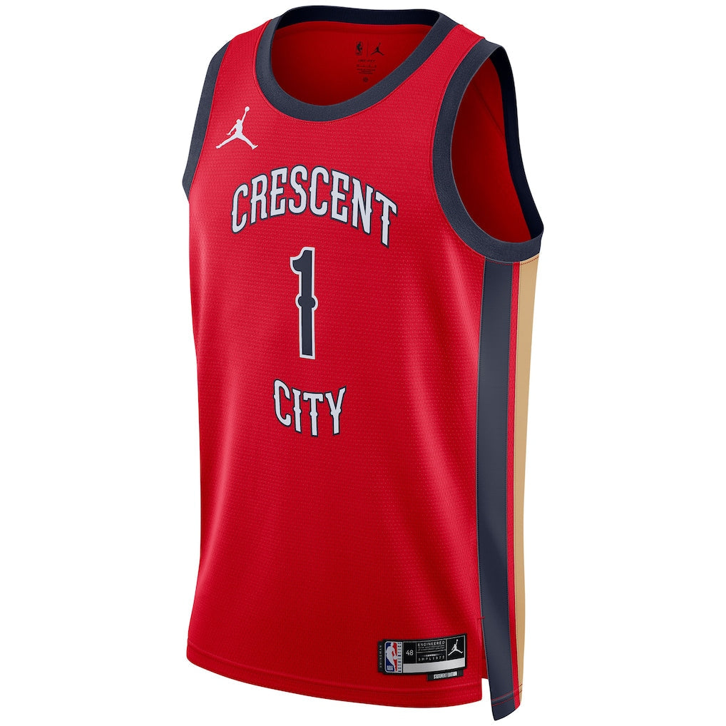 Zion Williamson New Orleans Pelicans Jordan Brand Unisex Swingman Jersey - Statement Edition - Red