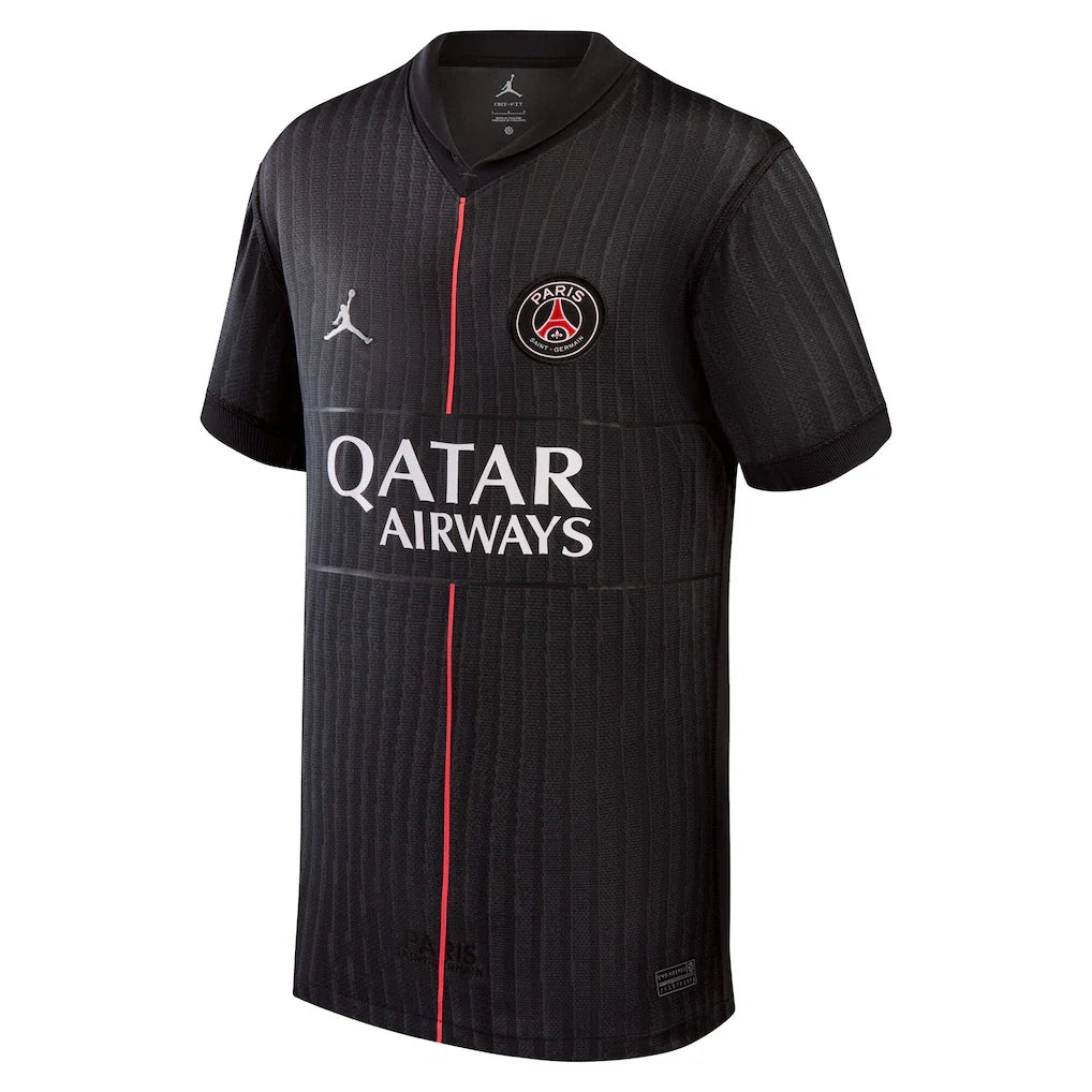 Paris Saint-Germain Jordan Brand Youth 2025/26 Fourth Replica Jersey - Black