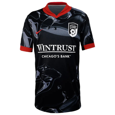 Chicago Stars FC Nike Youth 2025 Secondary Stadium Replica Jersey - Black