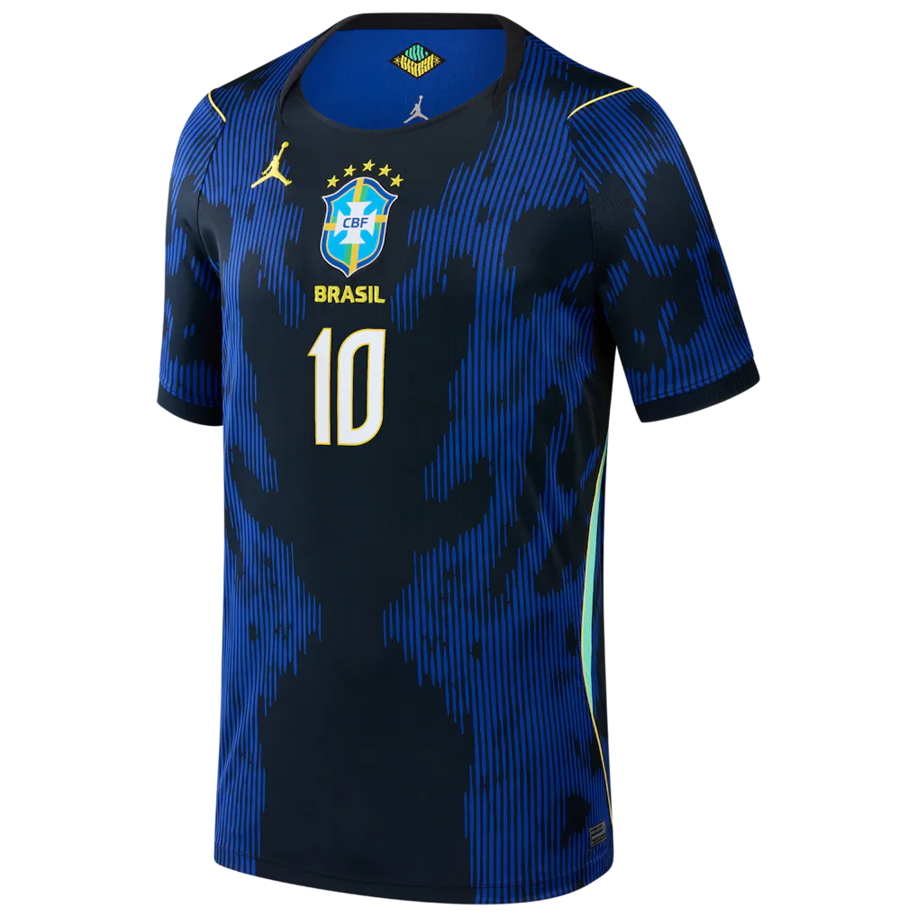 Brazil National Team Jordan Brand Youth 2026 Away Stadium Replica Jersey  - Blue