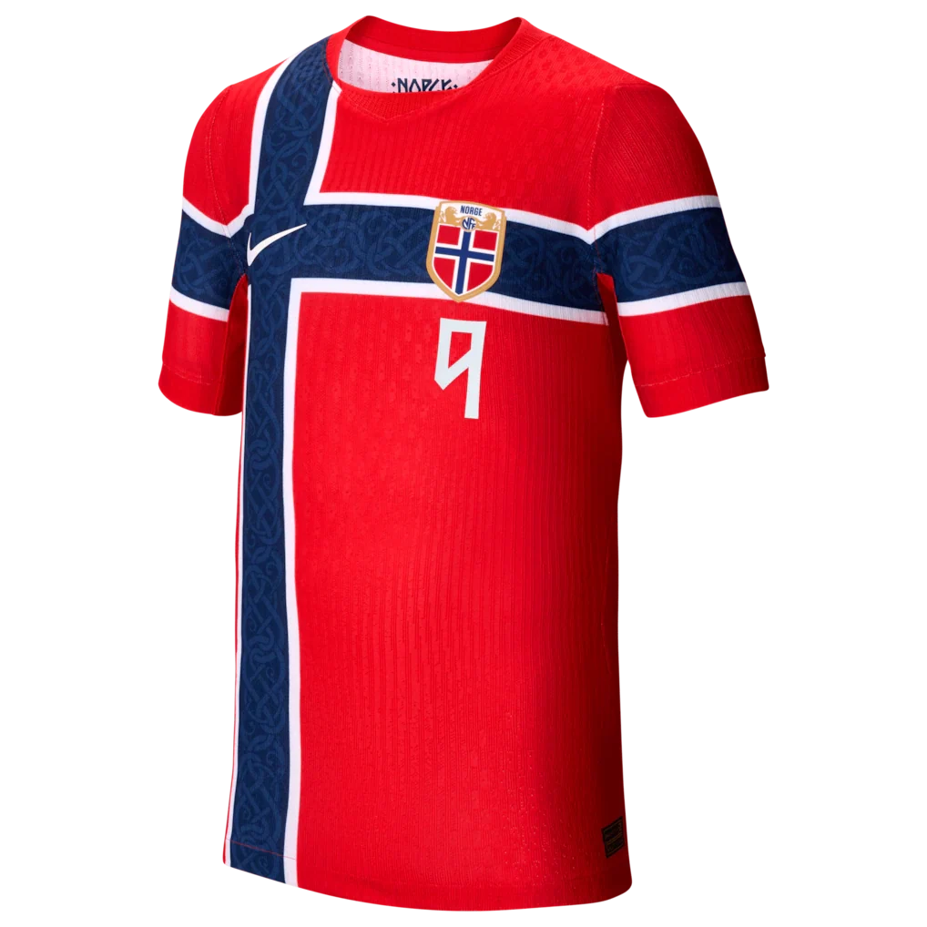 Erling Haaland Norway National Team Nike Youth 2026 Home Match Authentic Jersey - Red