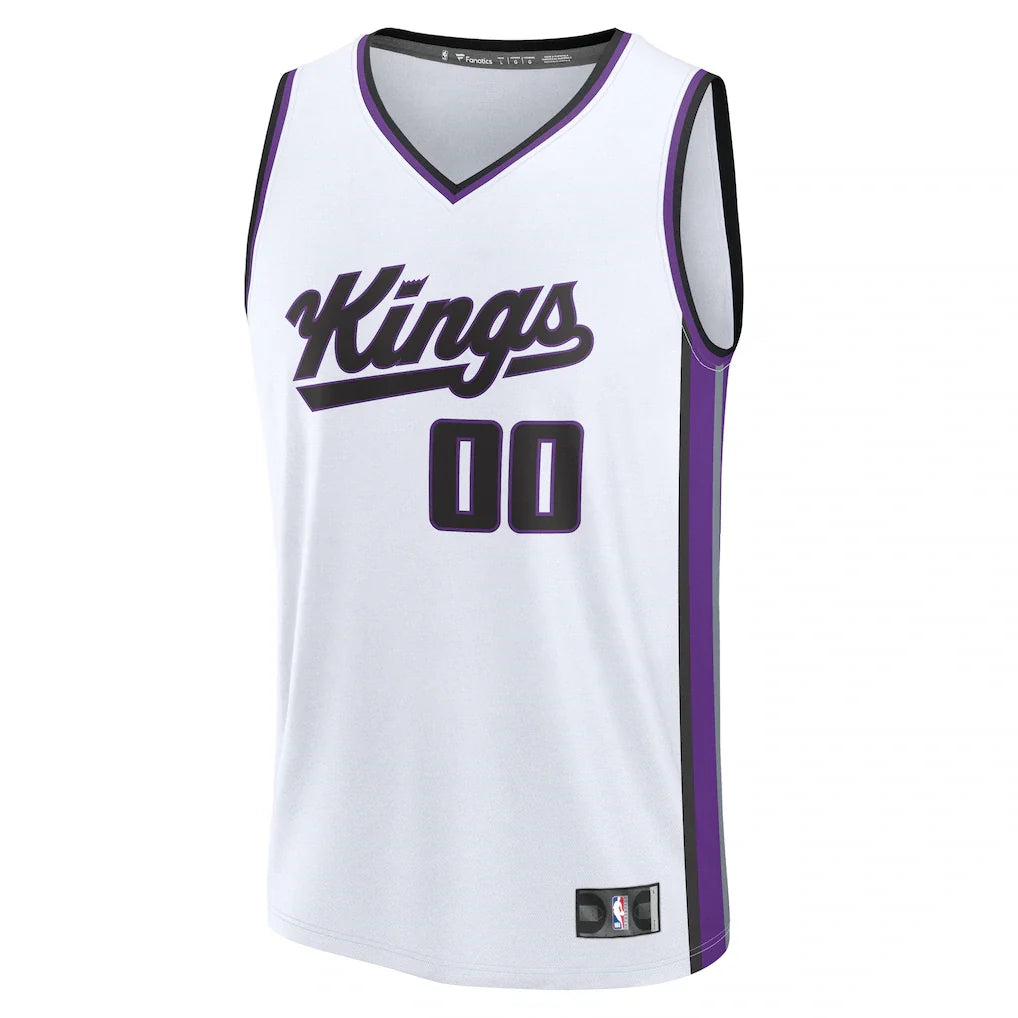 Sacramento Kings Fanatics Fast Break Custom Jersey - Association Edition - White