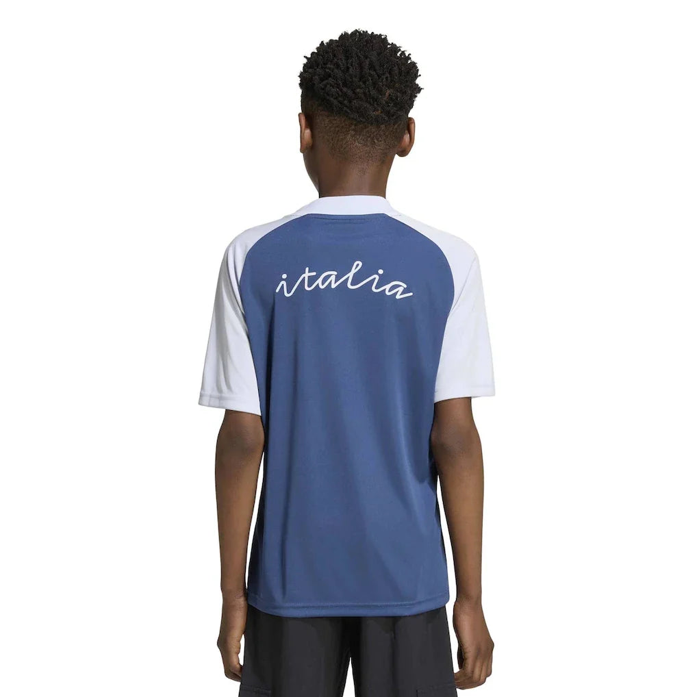 Italy National Team adidas Youth 2026 Pre-Match Top - Blue