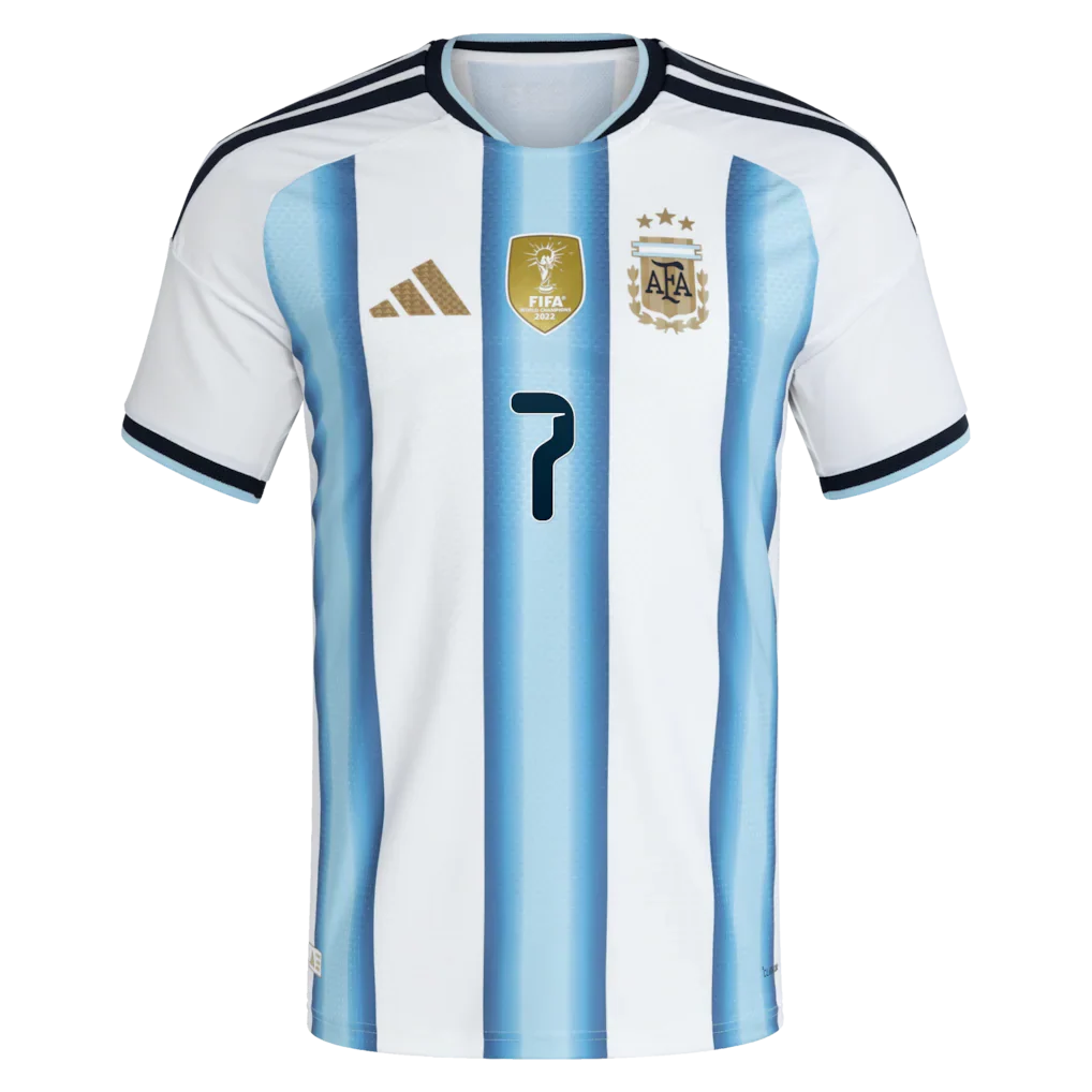 Rodrigo De Paul Argentina National Team adidas 2026 Home Authentic Jersey - White