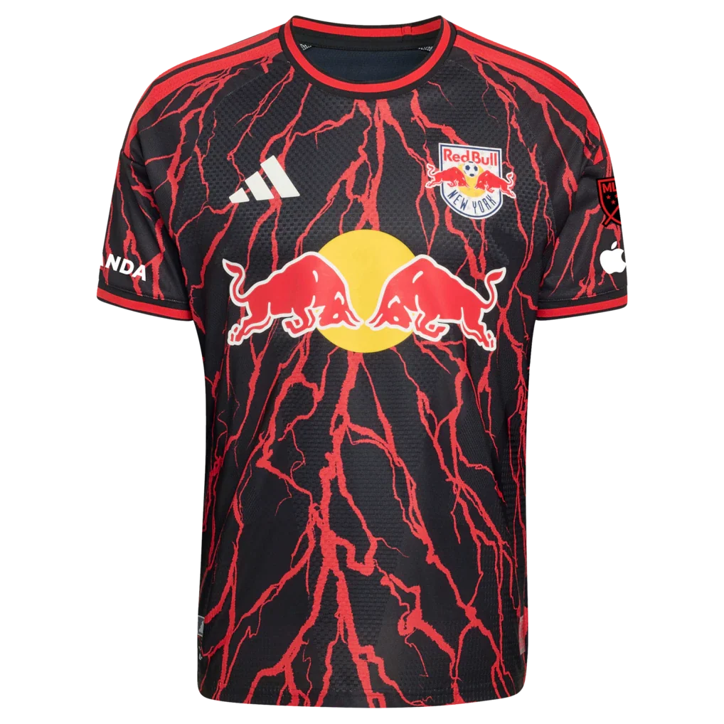Julian Hall New York Red Bulls adidas 2026 The Rooted Kit On-Field Authentic Patch Jersey - Black