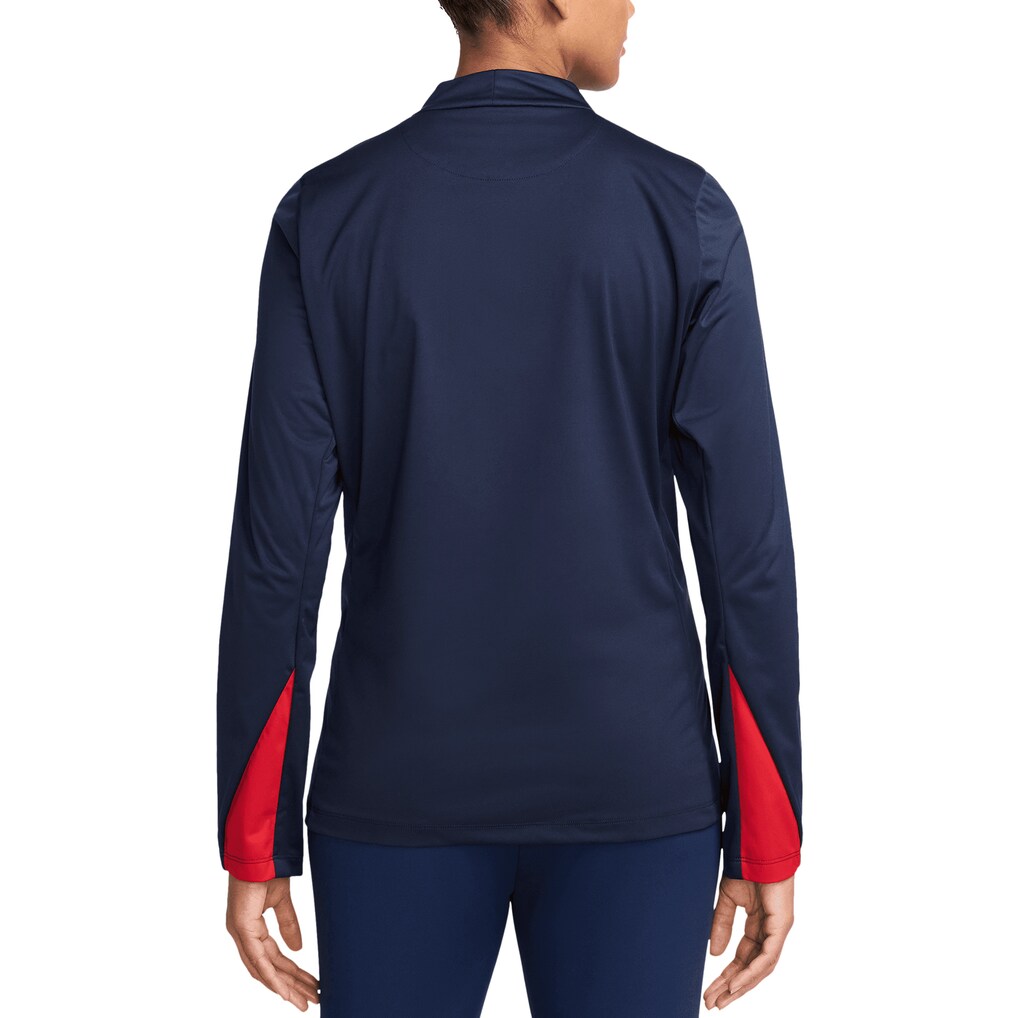 USMNT Nike Women's 2024 Strike Drill Performance Quarter-Zip Pullover Top - Navy