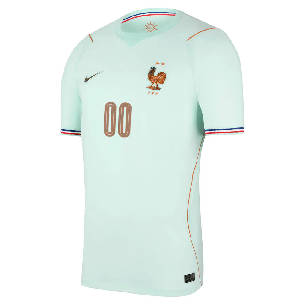 France National Team Nike 2026 Away Stadium Replica Custom Jersey - Green