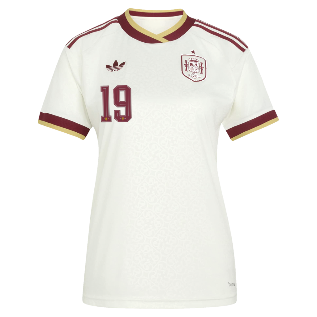 Lamine Yamal Spain National Team adidas Women's 2026 Away Replica Jersey - White