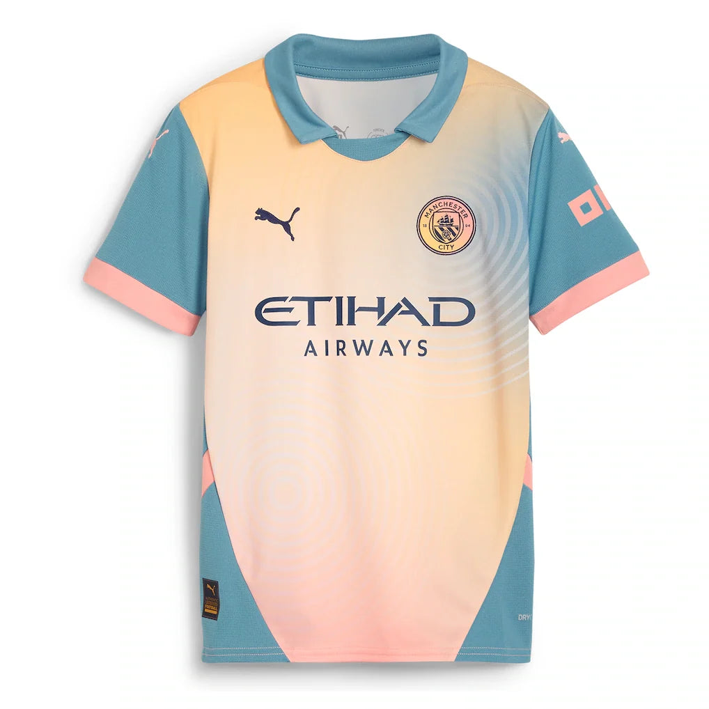 Kevin De Bruyne Manchester City Puma Youth 2024/25 Fourth Replica Player Jersey - Blue
