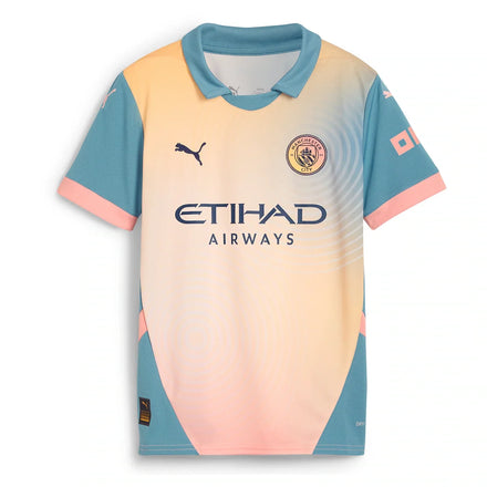 Kevin De Bruyne Manchester City Puma Youth 2024/25 Fourth Replica Player Jersey - Blue