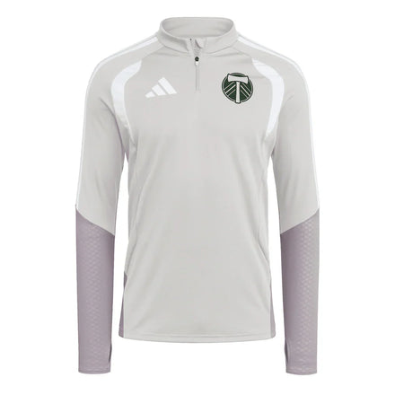 Portland Timbers adidas 2026 Tiro Competition Quarter-Zip Training Top - Silver