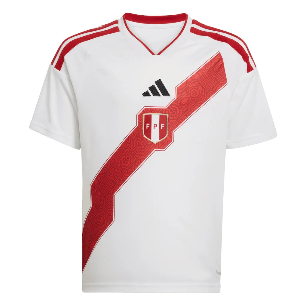 Peru National Team adidas Youth 2026 Home Replica Jersey - White
