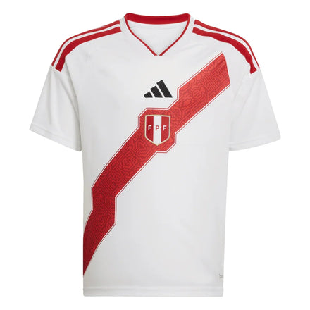 Peru National Team adidas Youth 2026 Home Replica Jersey - White