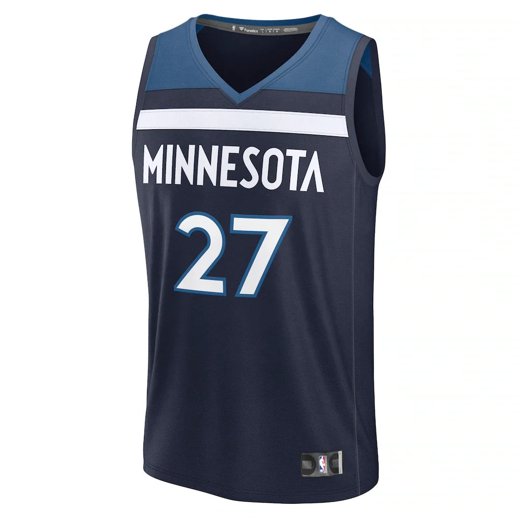 Rudy Gobert Minnesota Timberwolves Fanatics Fast Break Replica Player Jersey - Icon Edition - Navy