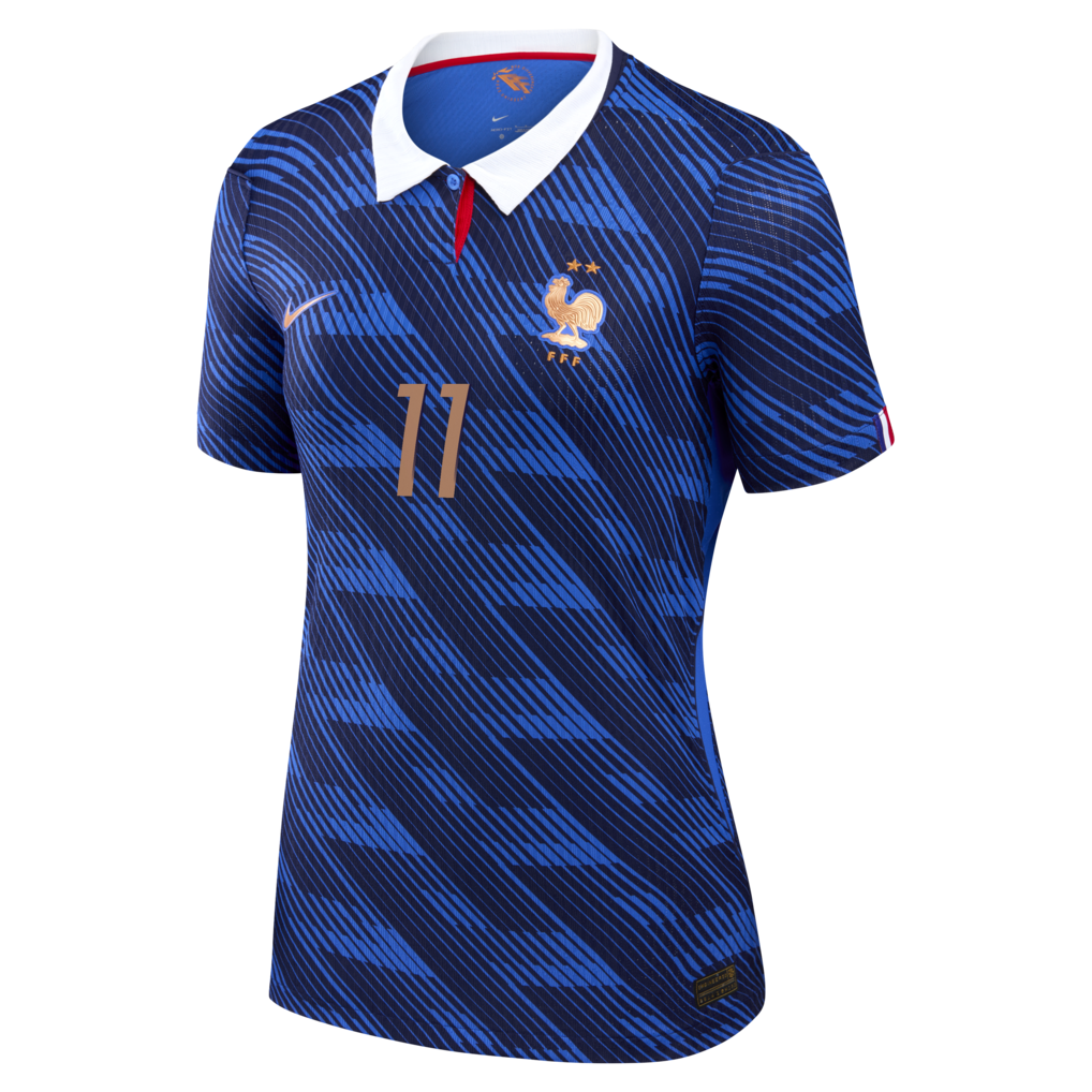 Michael Olise France National Team Nike Women's 2026 Home Match Authentic Jersey - Blue