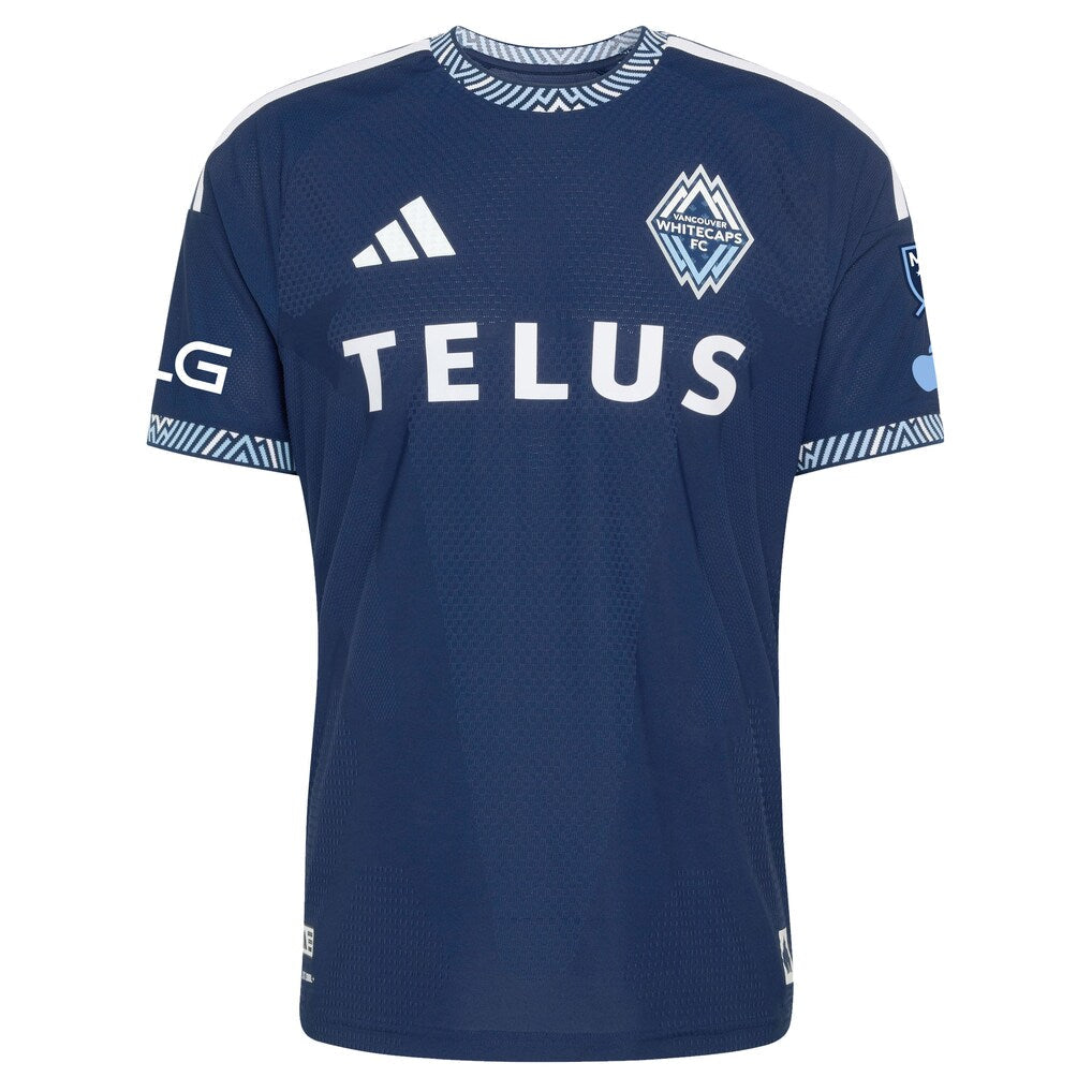 Sebastian Berhalter Vancouver Whitecaps FC adidas 2026 The Coastal Jersey On-Field Authentic Patch Jersey - Blue